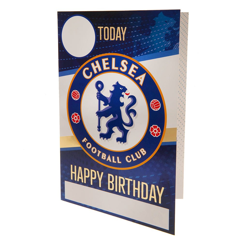Chelsea FC Birthday Card With Stickers - Gift Arch