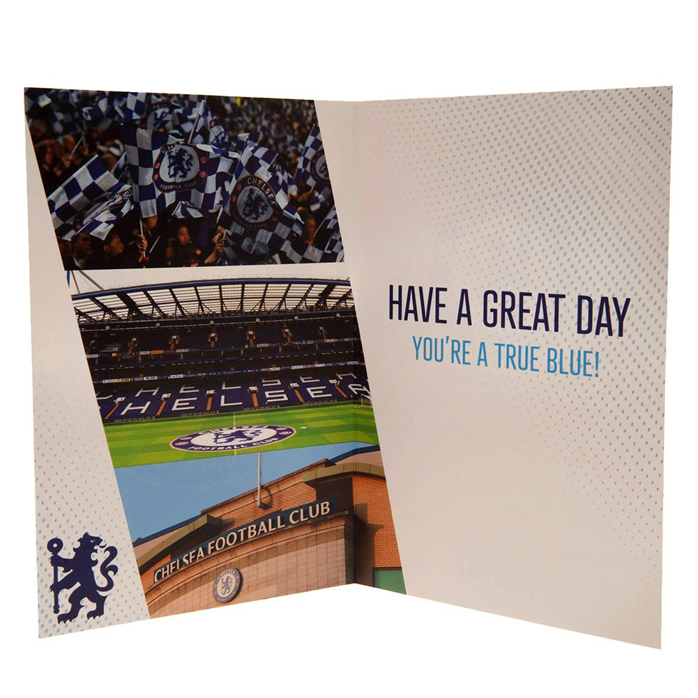 Chelsea FC Birthday Card With Stickers - Gift Arch