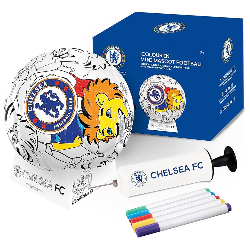 Chelsea FC 'Colour In' Mini Football Set - Gift Arch