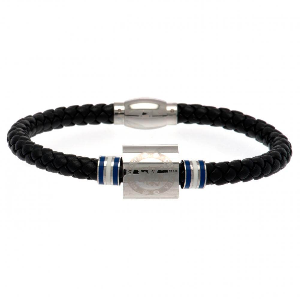 Chelsea FC Colour Ring Leather Bracelet - Gift Arch