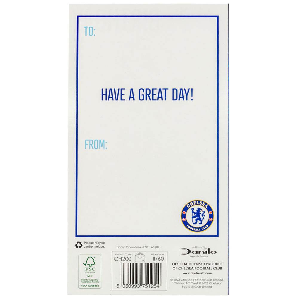 Chelsea FC Crest Birthday Card - Gift Arch
