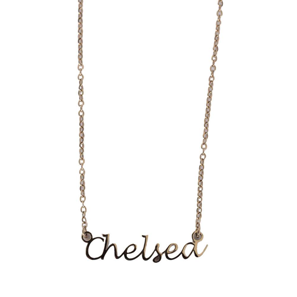 Chelsea FC Gold Plated Name Dropper Necklace - Gift Arch