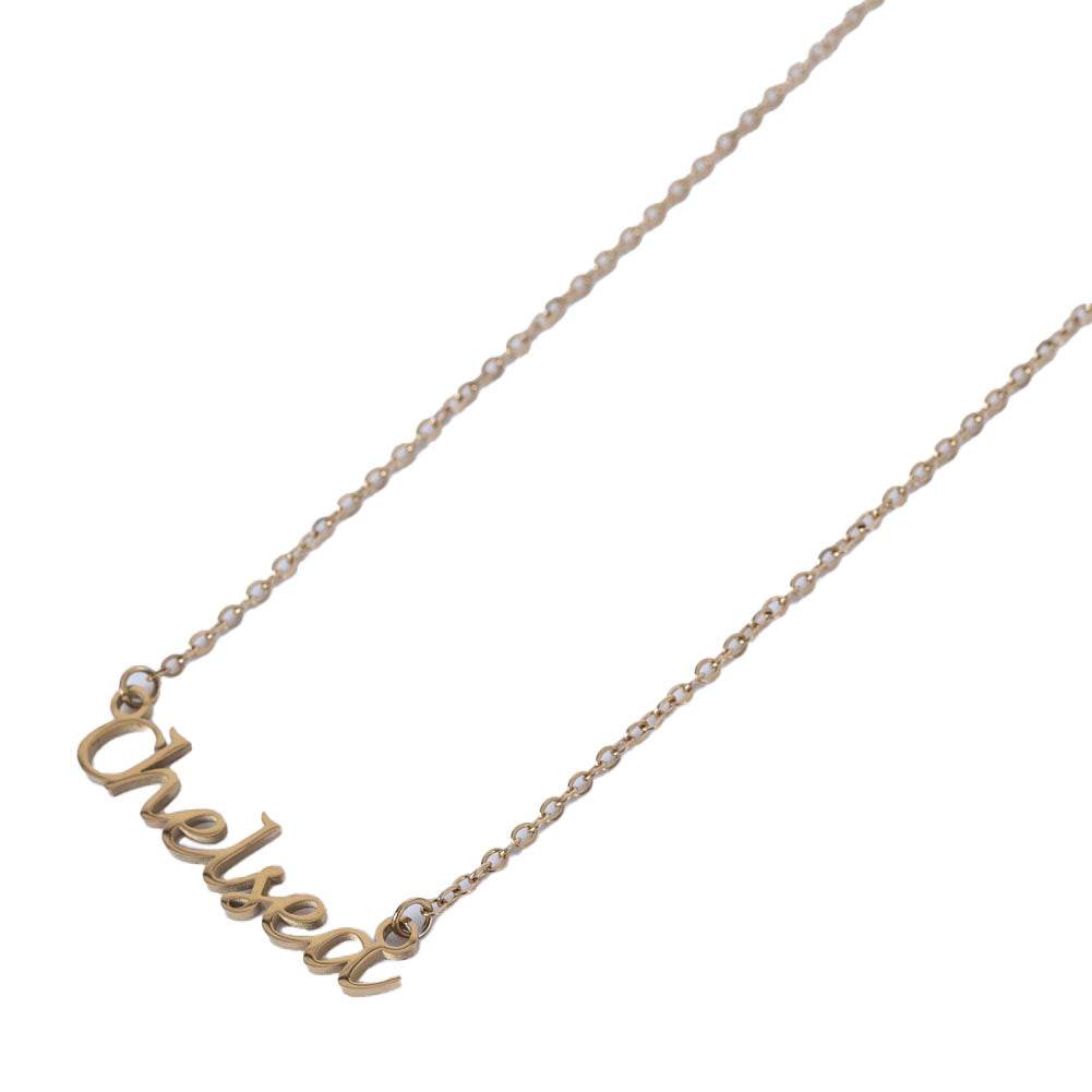 Chelsea FC Gold Plated Name Dropper Necklace - Gift Arch