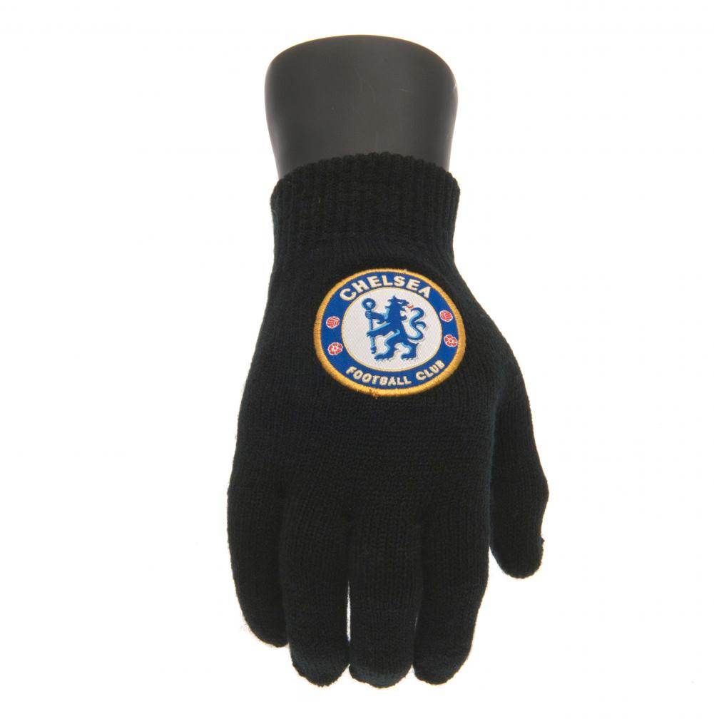 Chelsea FC Knitted Gloves Junior - Gift Arch