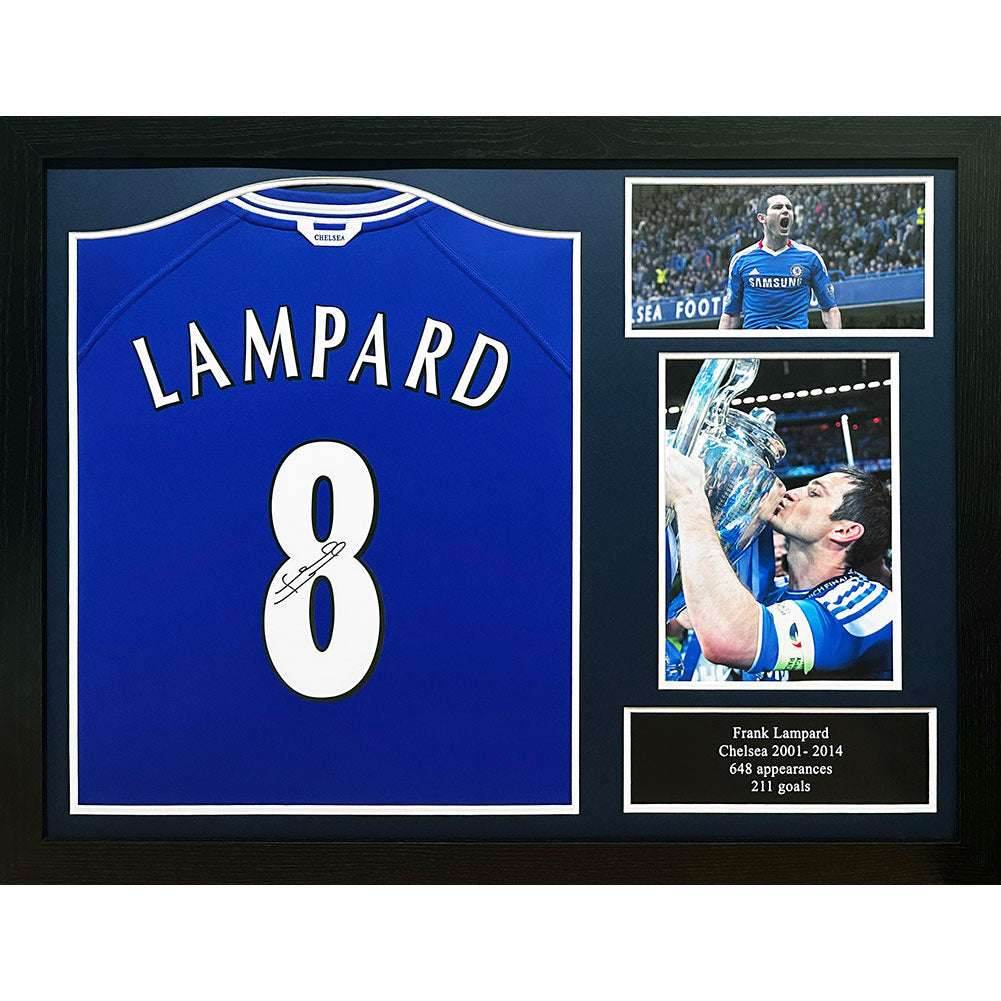Chelsea FC Lampard Signed Shirt (Framed) - Gift Arch