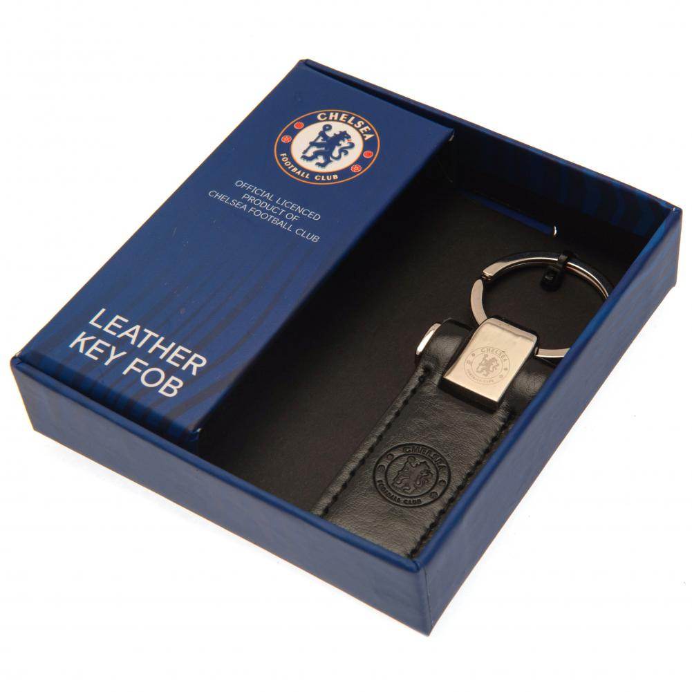 Chelsea FC Leather Key Fob - Gift Arch