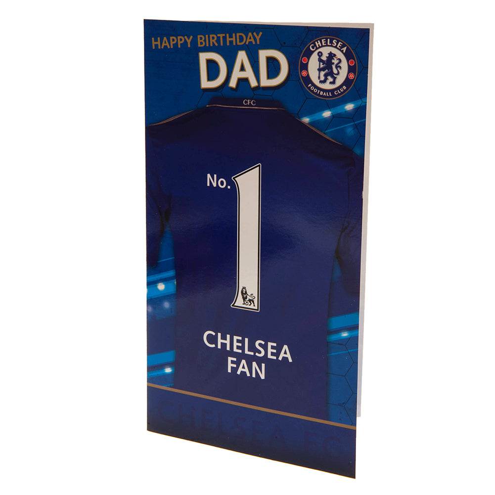 Chelsea FC No. 1 Dad Birthday Card - Gift Arch