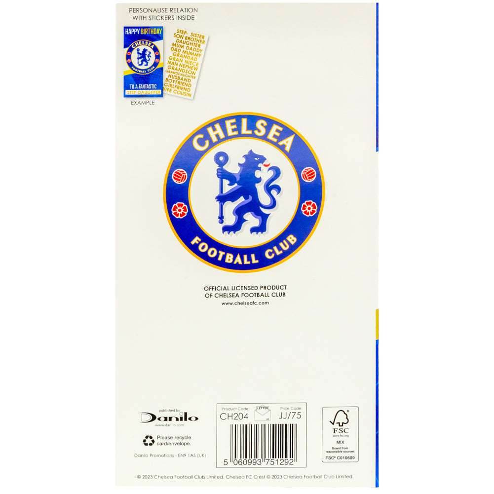 Chelsea FC Personalised Birthday Card - Gift Arch