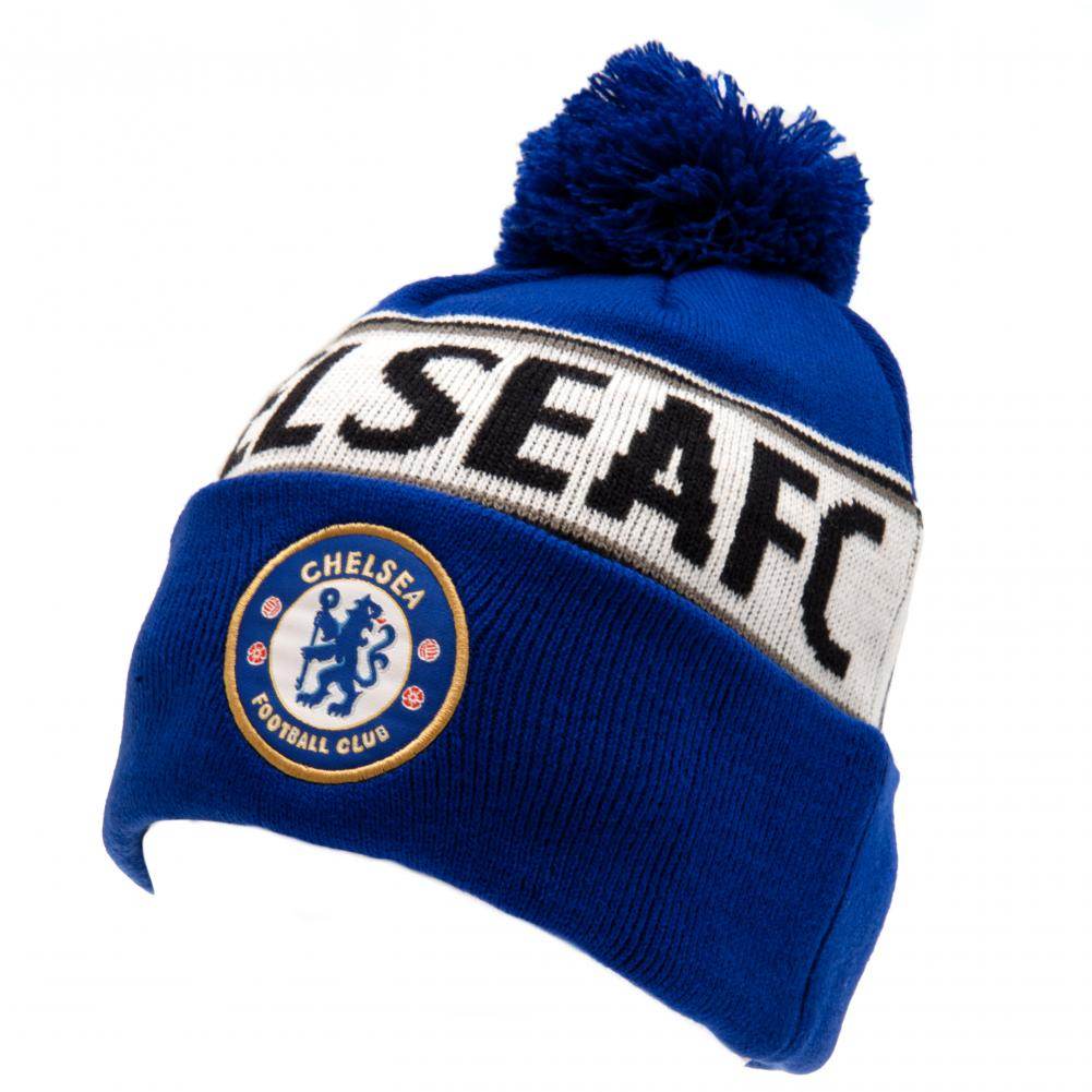 Chelsea FC Royal Text Ski Hat - Gift Arch