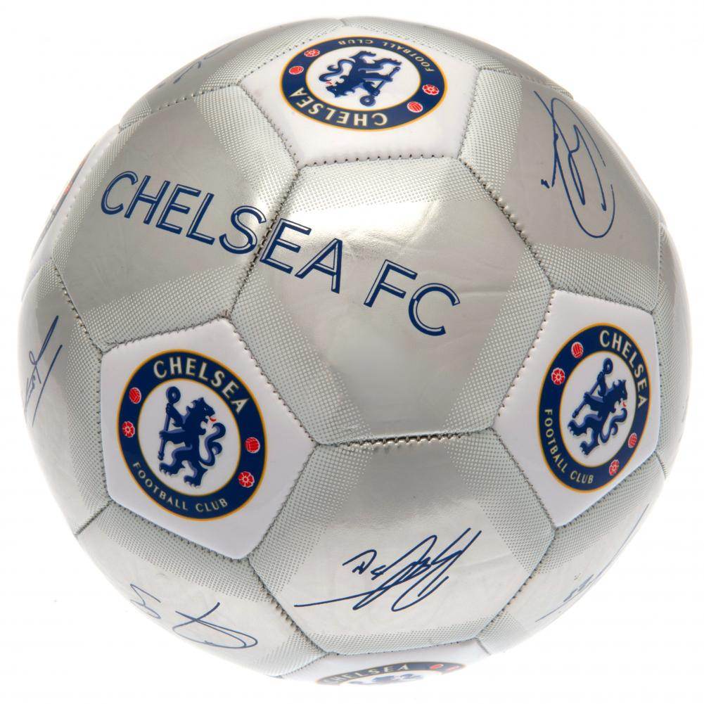 Chelsea FC Sig Silver Football - Gift Arch