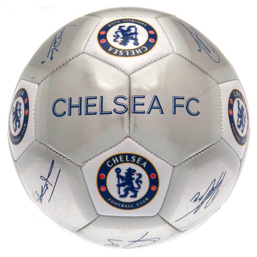 Chelsea FC Sig Silver Football - Gift Arch