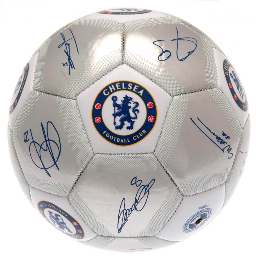 Chelsea FC Sig Silver Football - Gift Arch