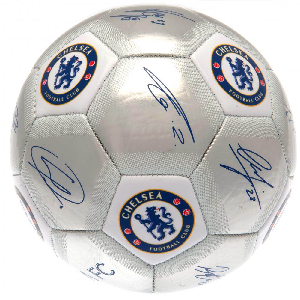 Chelsea FC Sig Silver Football - Gift Arch