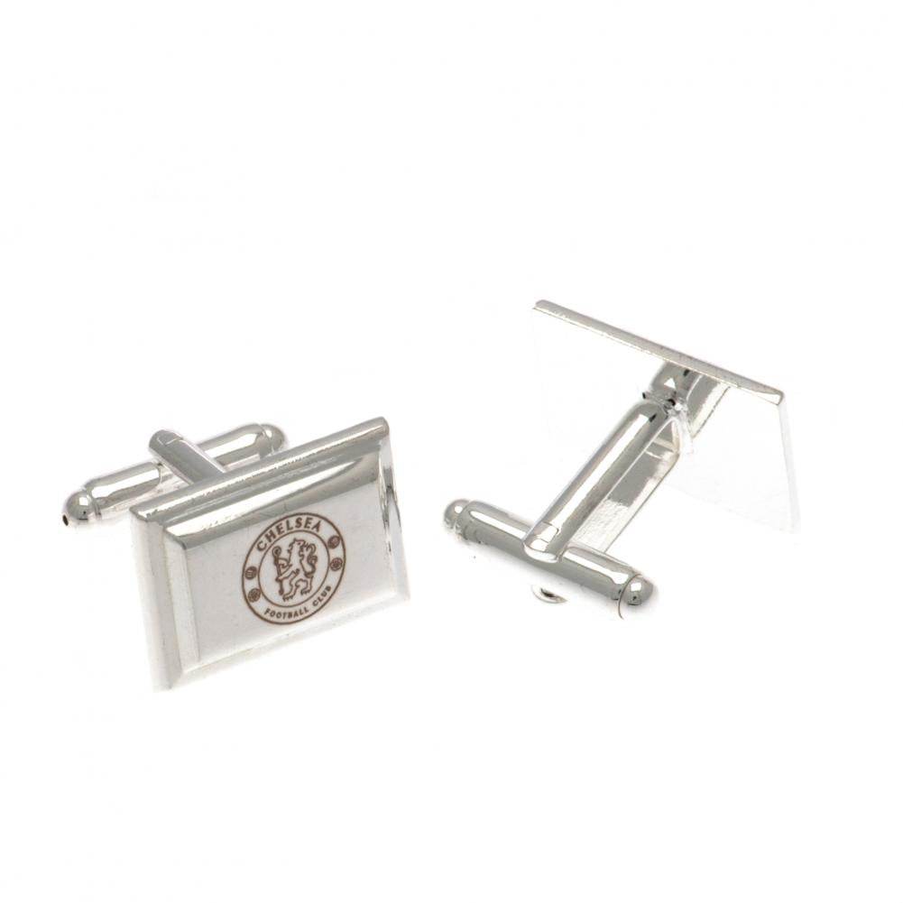 Chelsea FC Silver Plated Cufflinks - Gift Arch