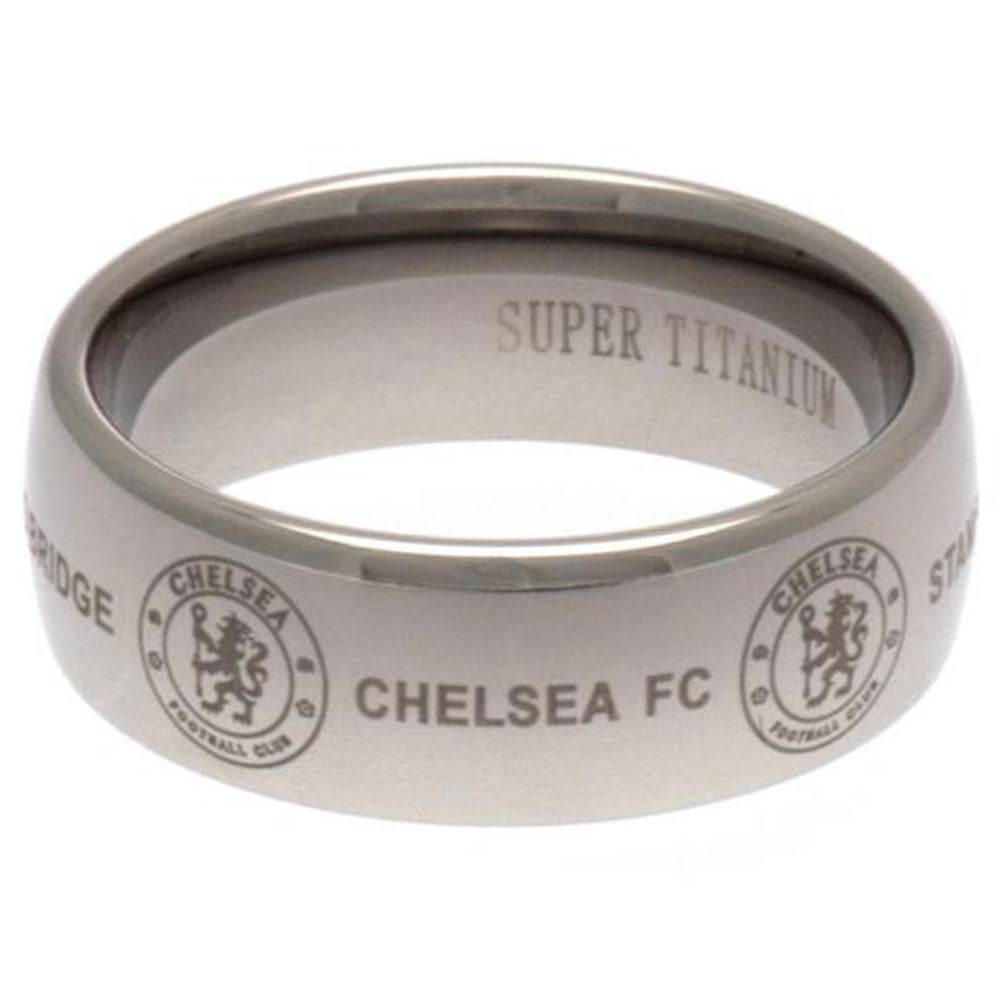 Chelsea FC Super Titanium Ring Small - Gift Arch