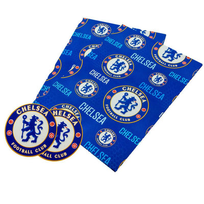 Chelsea FC Text Gift Wrap - Gift Arch