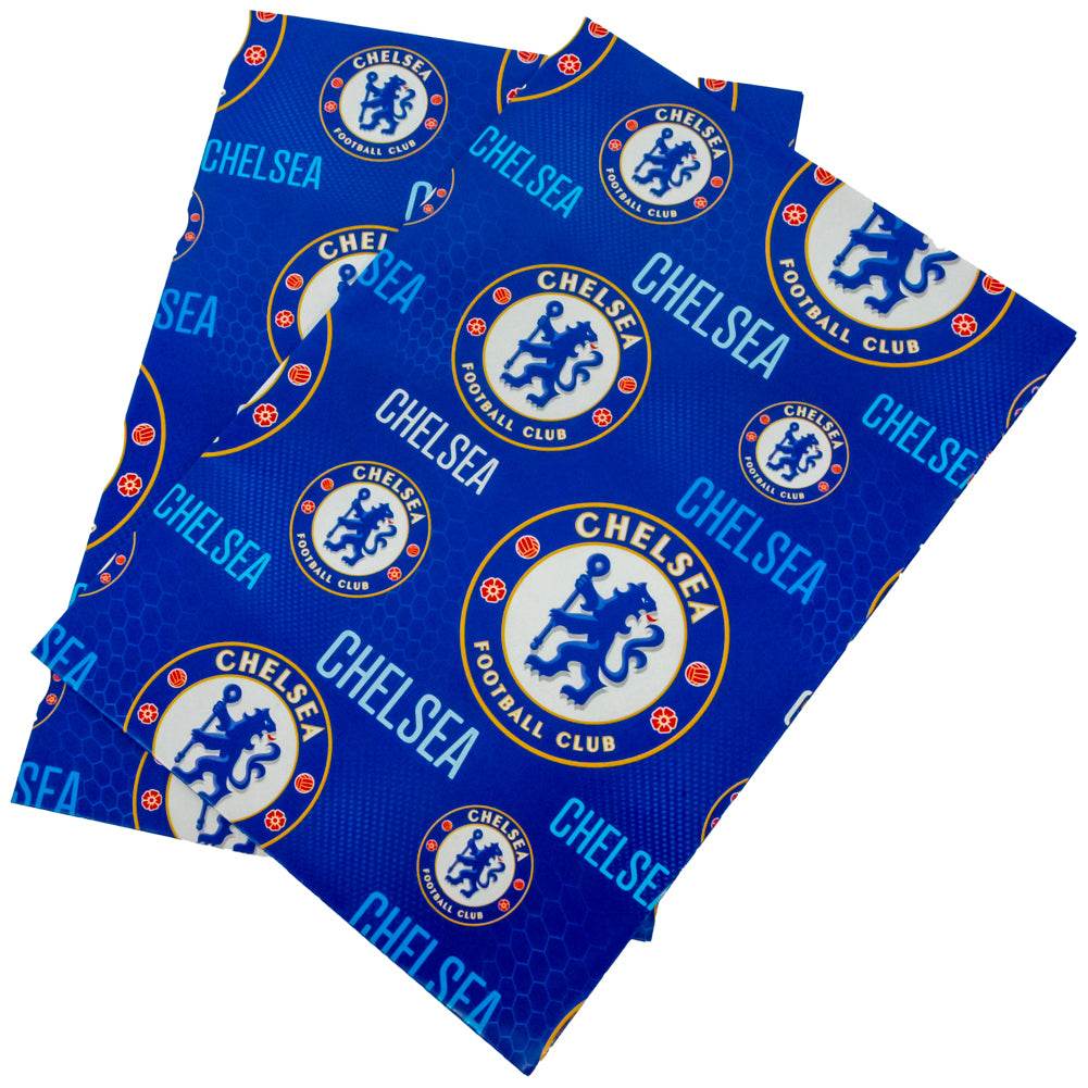 Chelsea FC Text Gift Wrap - Gift Arch