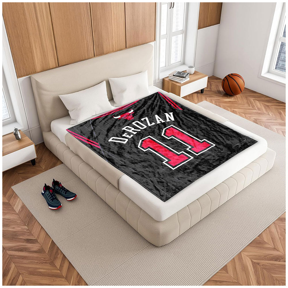 Chicago Bulls De Rozan Luxury Throw Blanket - Gift Arch