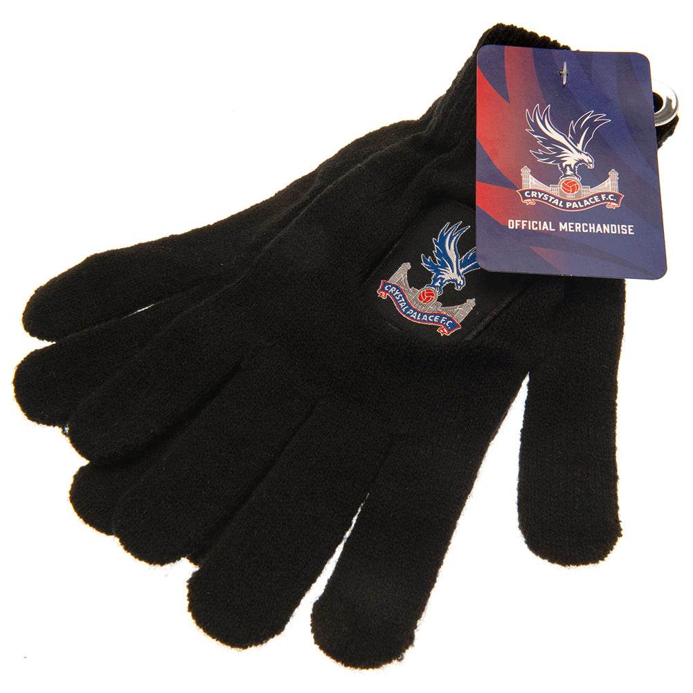 Crystal Palace FC Knitted Gloves Junior - Gift Arch
