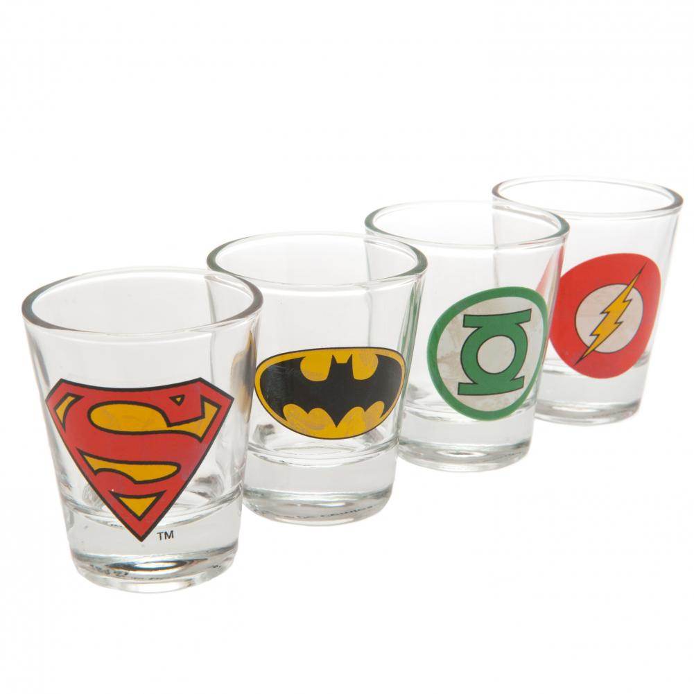 DC Comics 4pk Shot Glass Set - Gift Arch