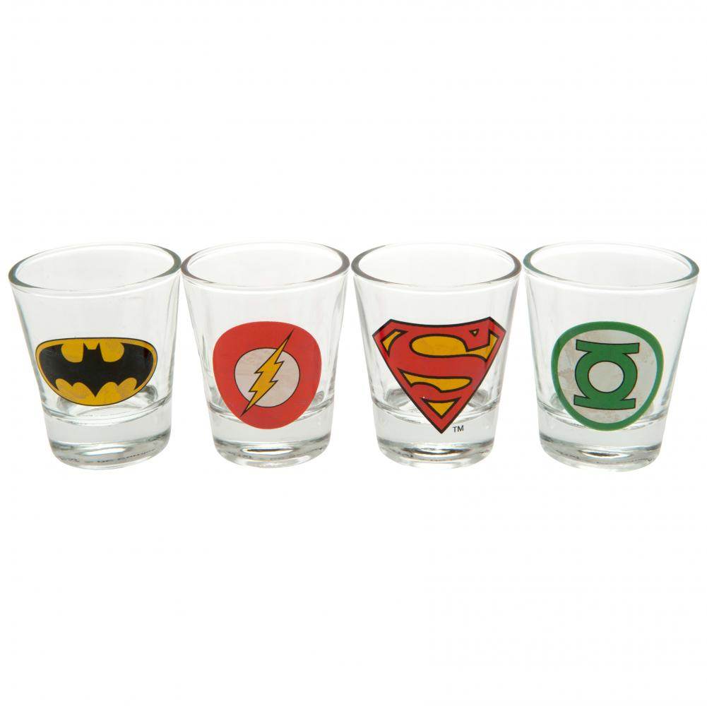 DC Comics 4pk Shot Glass Set - Gift Arch
