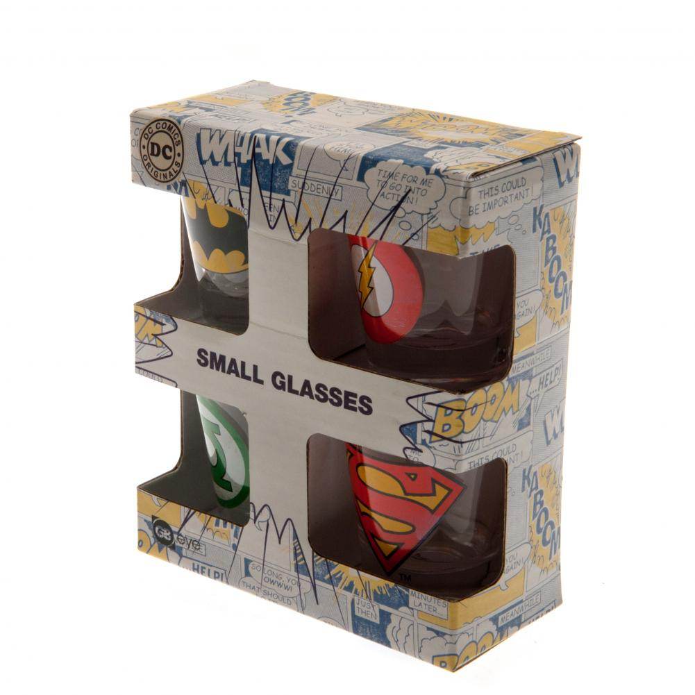 DC Comics 4pk Shot Glass Set - Gift Arch