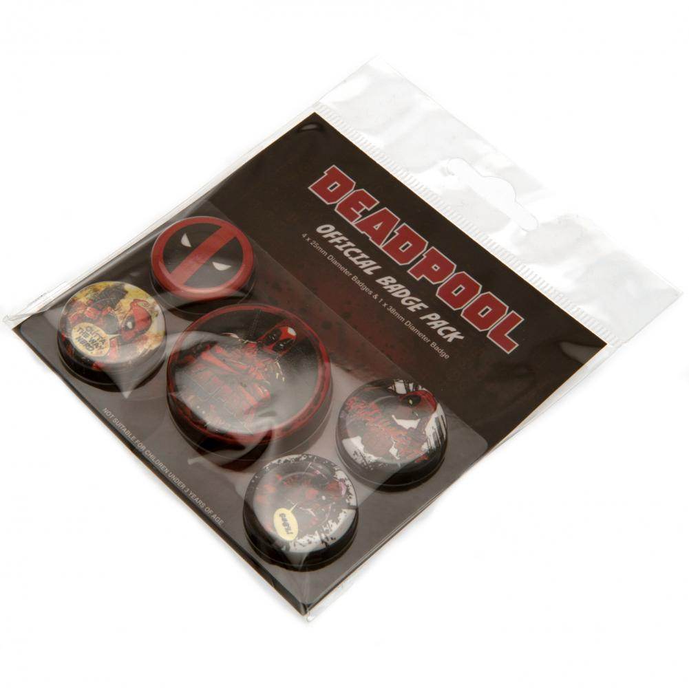 Deadpool Button Badge Set - Gift Arch
