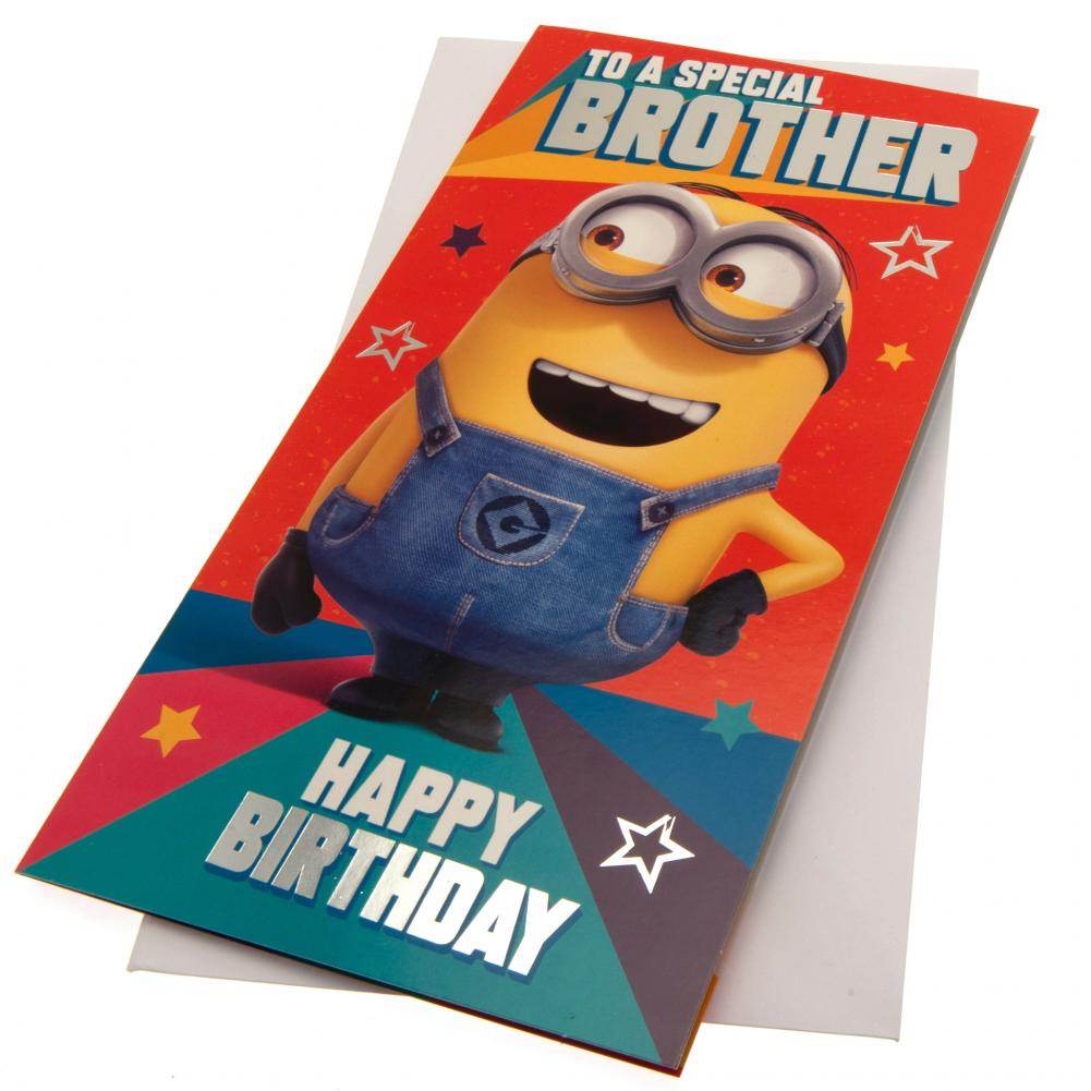 Despicable Me 3 Minion Birthday Card Brother - Gift Arch