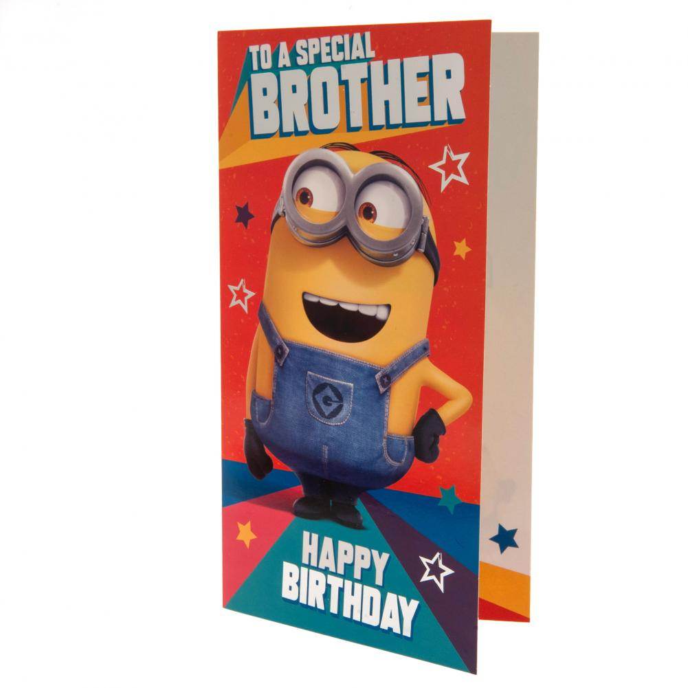 Despicable Me 3 Minion Birthday Card Brother - Gift Arch