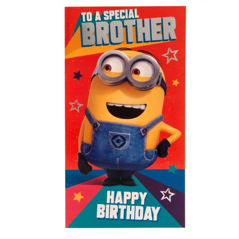 Despicable Me 3 Minion Birthday Card Brother - Gift Arch