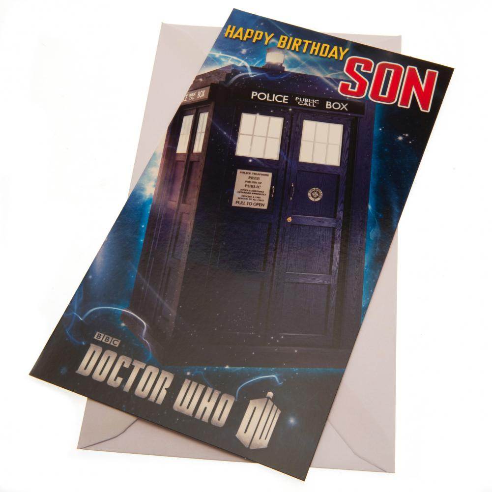 Doctor Who Birthday Card Son - Gift Arch