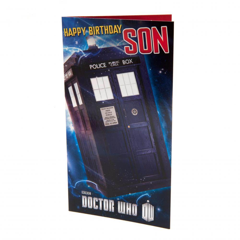 Doctor Who Birthday Card Son - Gift Arch