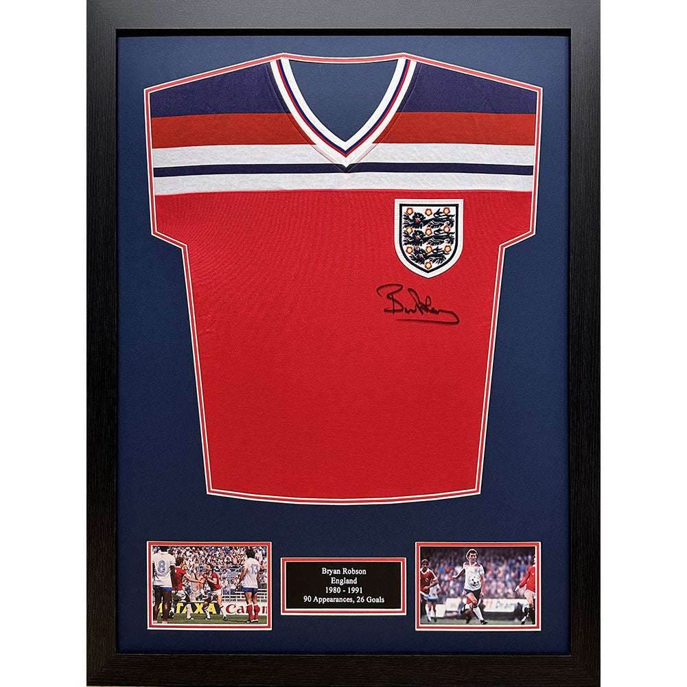 England FA 1982 Robson Signed Shirt (Framed) - Gift Arch