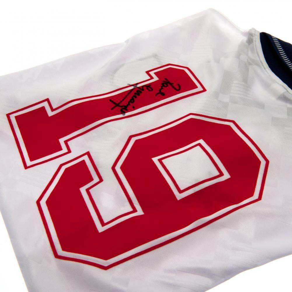 England FA Gascoigne Signed Shirt - Gift Arch