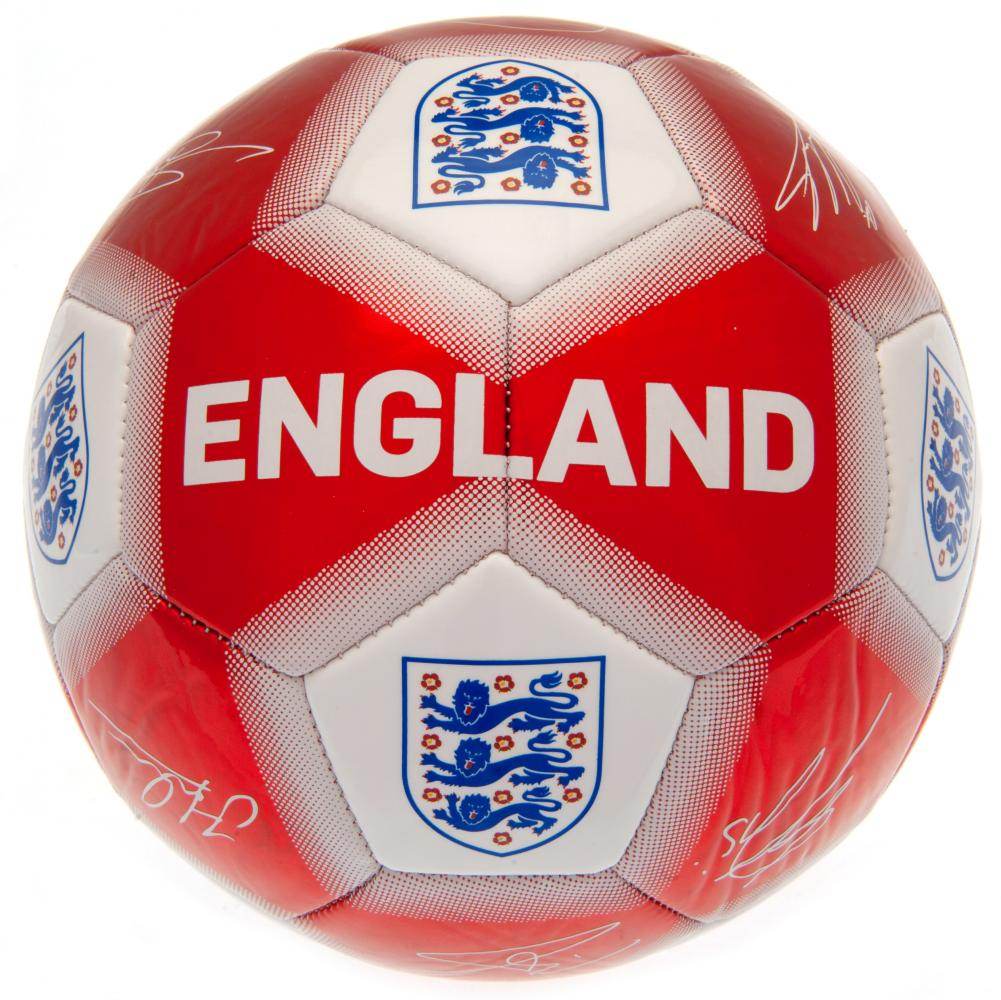 England FA Red & White Signature Football - Gift Arch