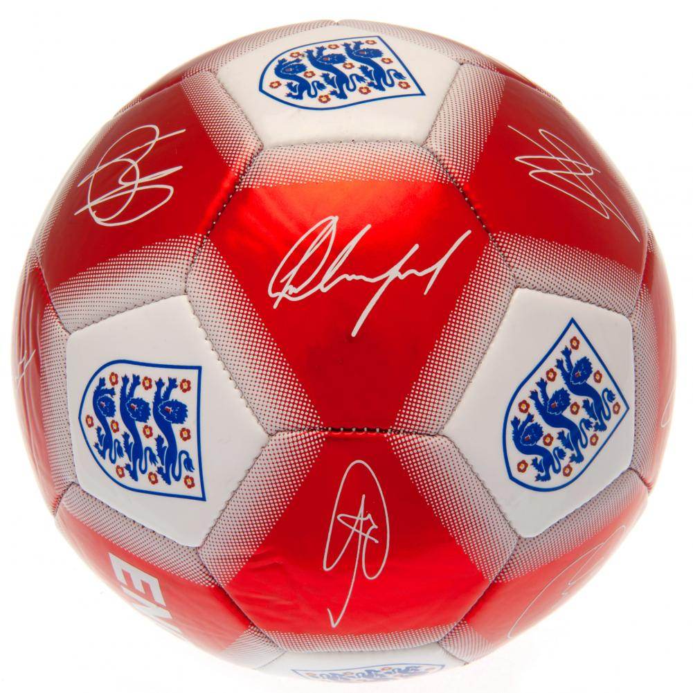 England FA Red & White Signature Football - Gift Arch