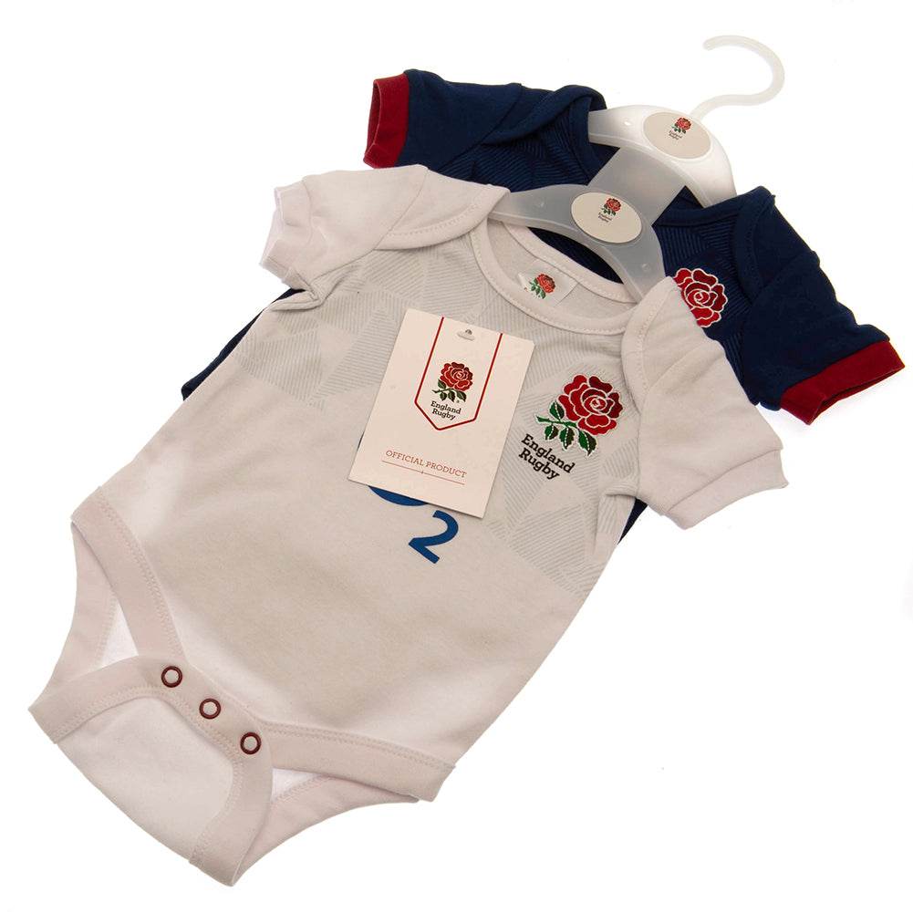 England RFU 2 Pack Bodysuit 0/3 mths PC - Gift Arch