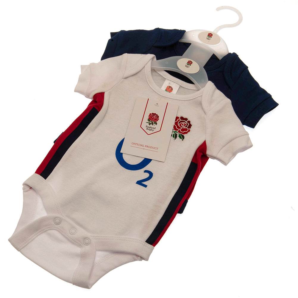 England RFU 2 Pack Bodysuit 12-18 Mths RB - Gift Arch