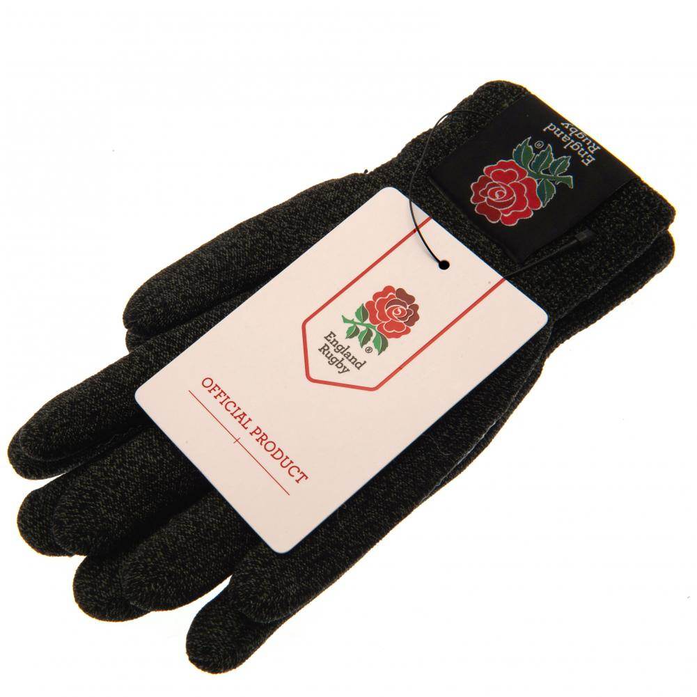 England RFU Luxury Touchscreen Gloves Youths - Gift Arch