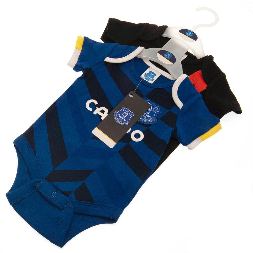 Everton FC 2 Pack Bodysuit 9-12 Mths - Gift Arch