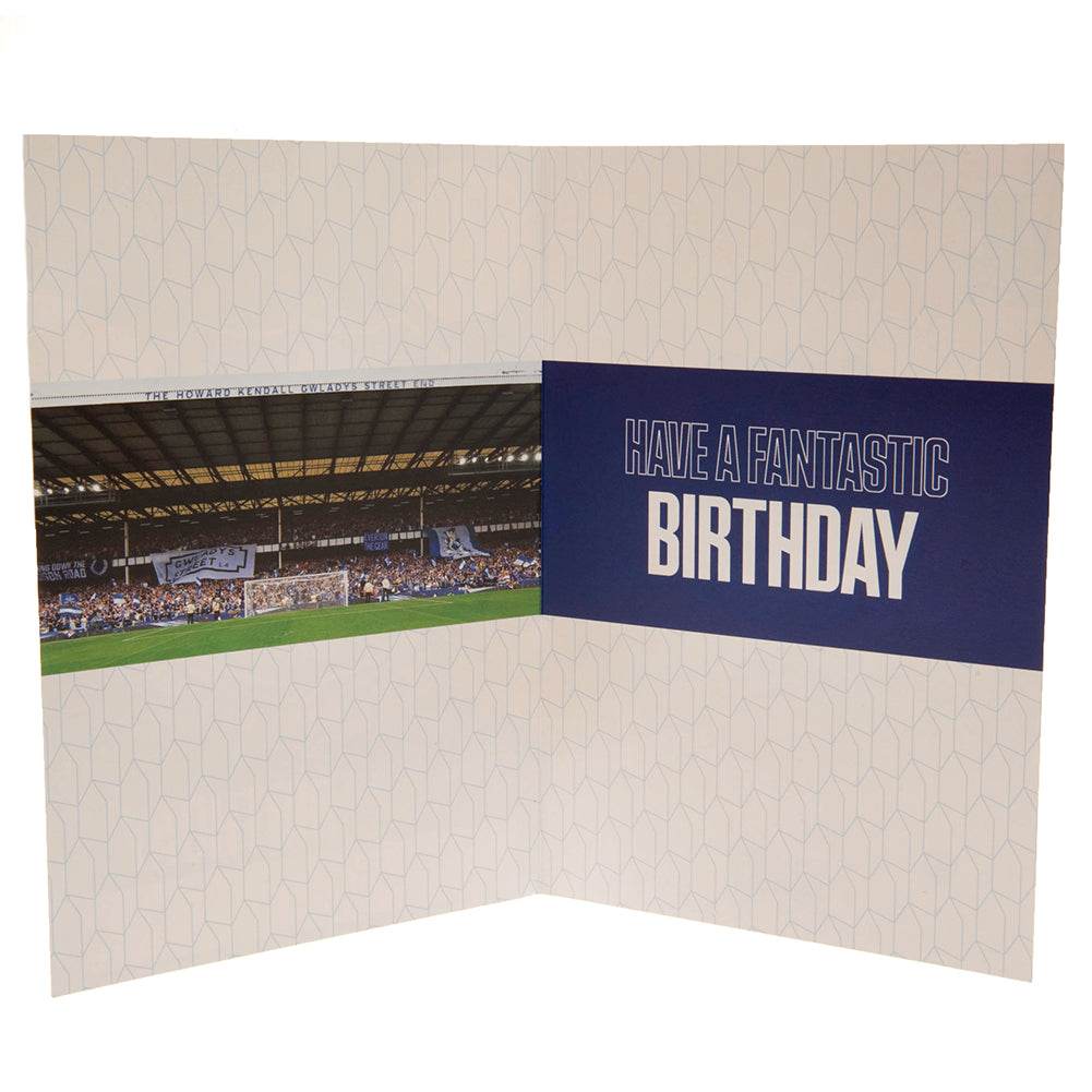 Everton FC Birthday Card With Stickers - Gift Arch