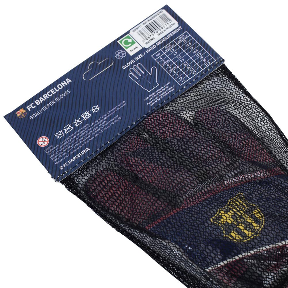 FC Barcelona Fuse Goalkeeper Gloves Yths - Gift Arch