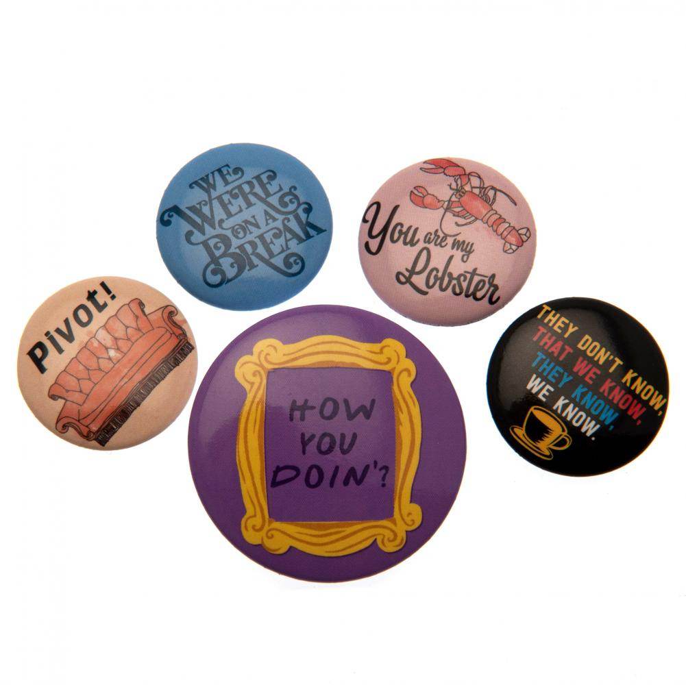 Friends Button Badge Set - Gift Arch