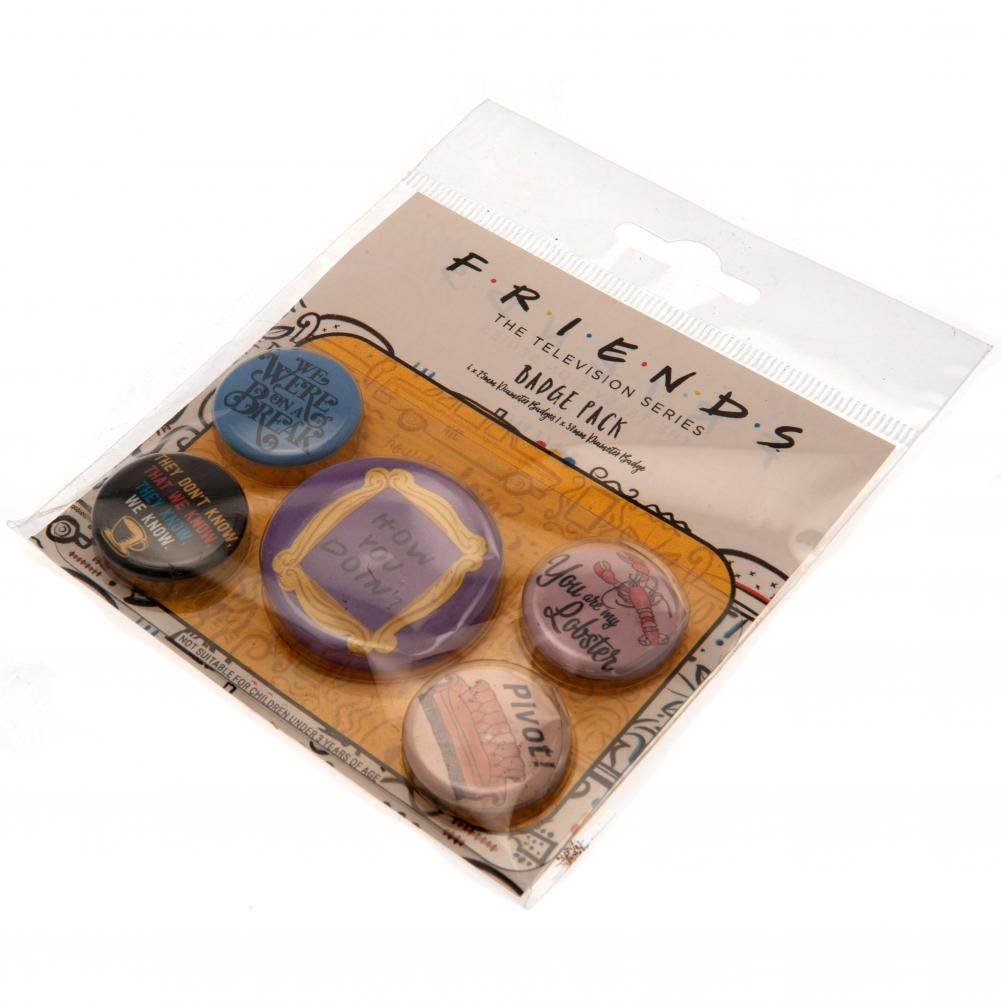 Friends Button Badge Set - Gift Arch