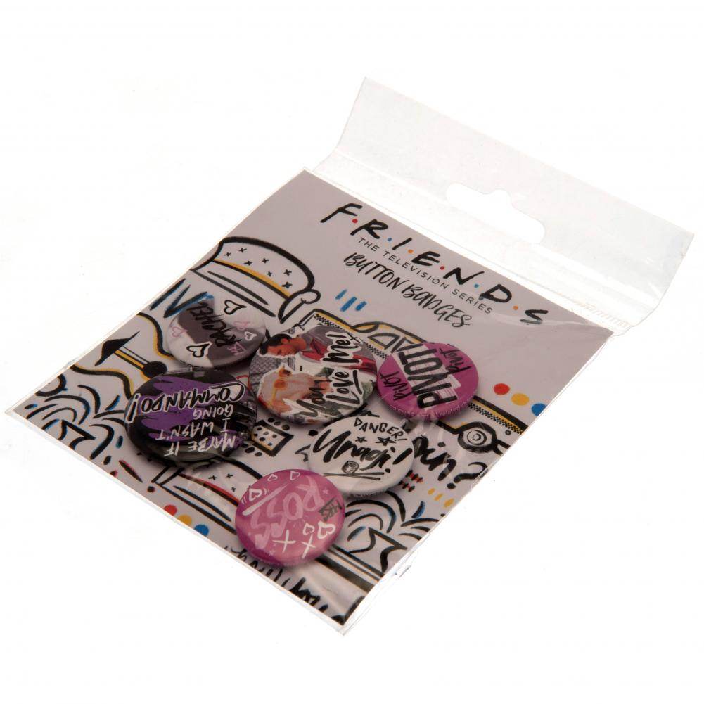 Friends Button Badge Set Doodle - Gift Arch