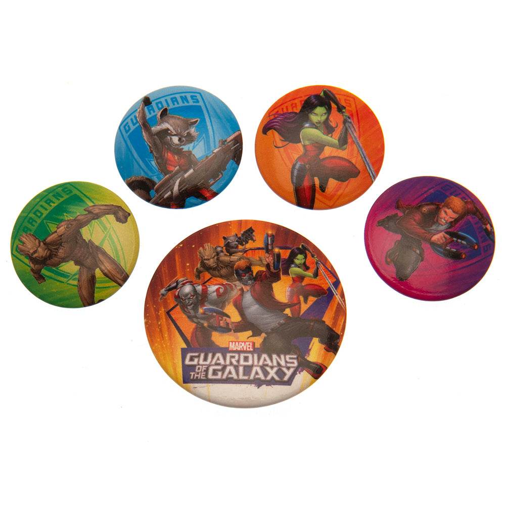 Guardians Of The Galaxy Button Badge Set - Gift Arch