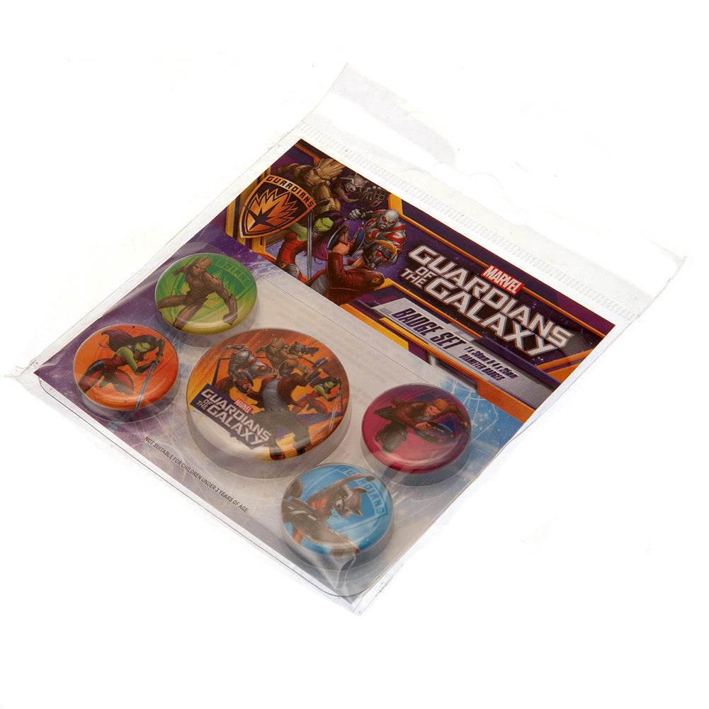 Guardians Of The Galaxy Button Badge Set - Gift Arch