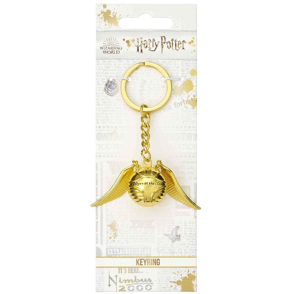 Harry Potter 3D Metal Keyring Golden Snitch - Gift Arch