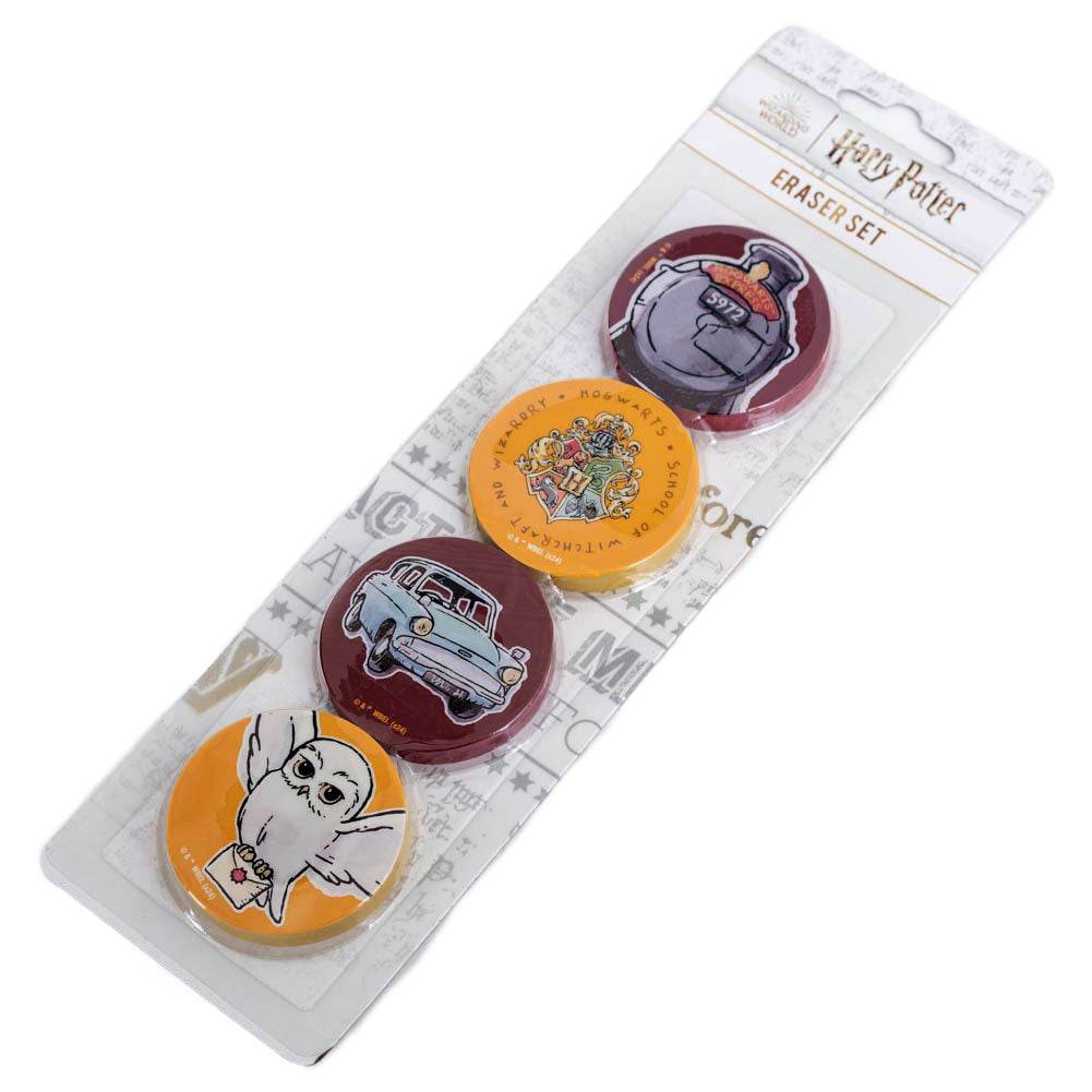 Harry Potter 4pk Eraser Set - Gift Arch
