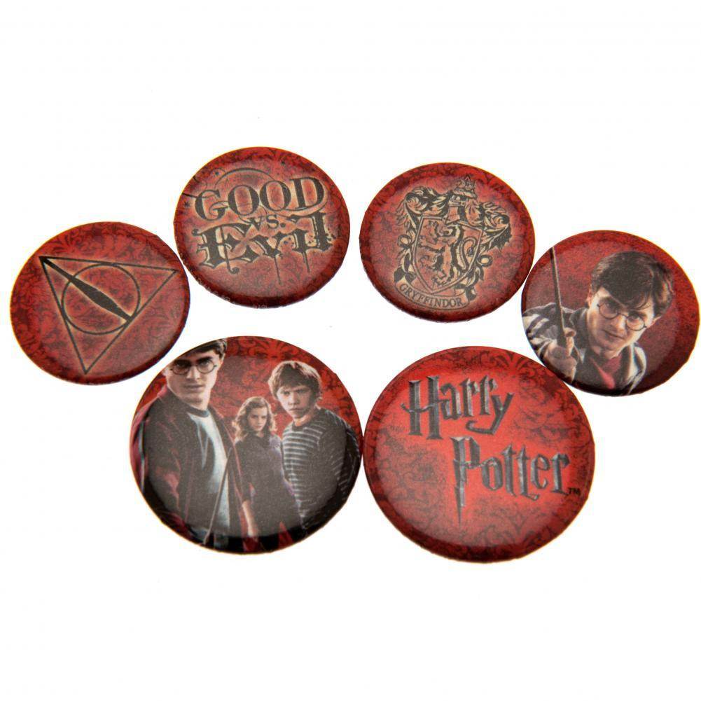 Harry Potter Button Badge Set Logo - Gift Arch